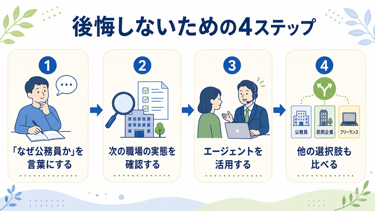 後悔しないための4ステップ