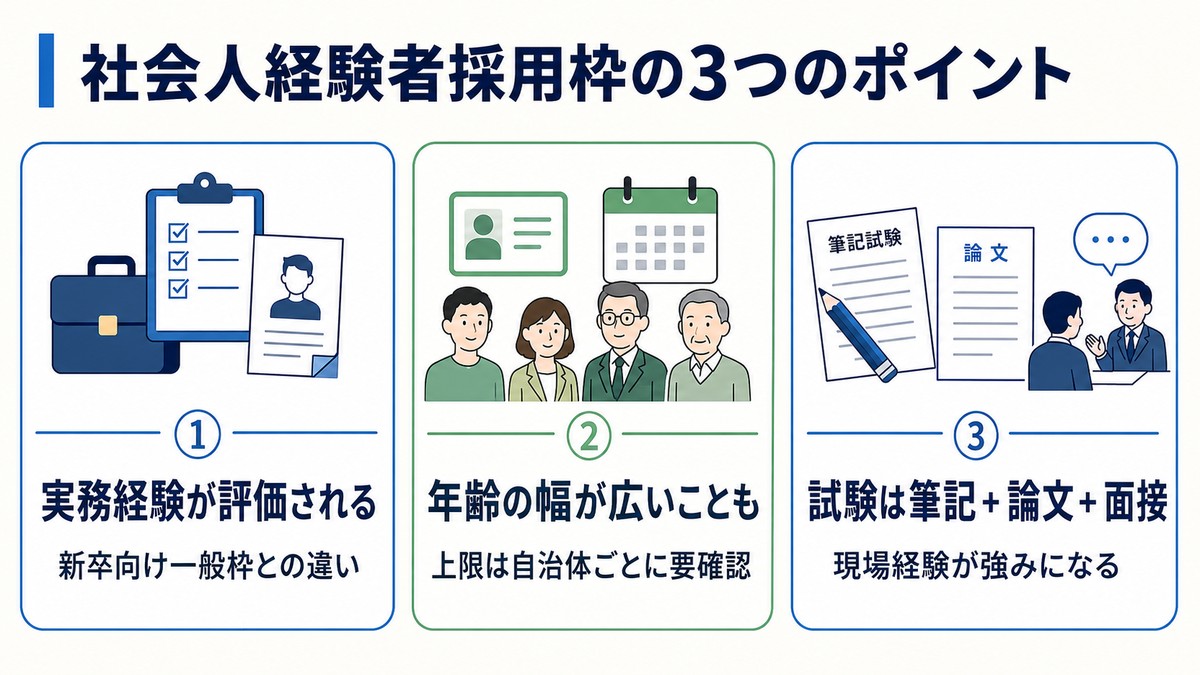 社会人経験者採用枠の3つのポイント